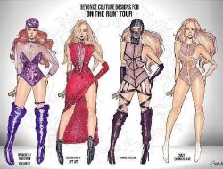 beyoxnce:  On The Run Tour outfits 