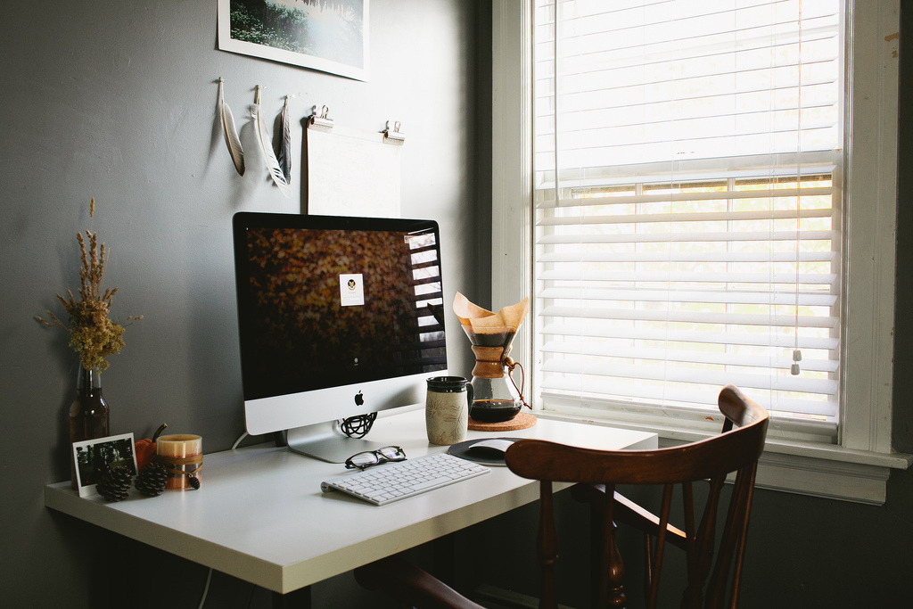 Joe St. Pierre’s wonderful workspace.
“ I Love when I have a morning off. Coffee, window light, and catching up on all the things I’ve missed.
”