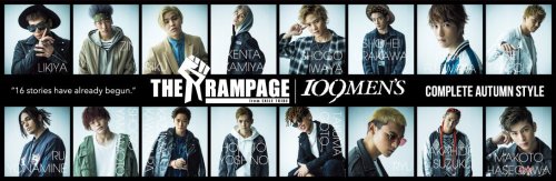 THE RAMPAGE from EXILE TRIBE for 109MEN’S Autumn Collection