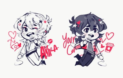 Two sides of the same coinKeith and akira from @whoalookingcooljoker ‘s Your Constellatio