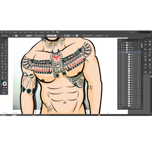 U All Know Who This #tatootrace #tatoobeautiful #art #trace #adobeillustrator #cartoonface #bodytattoo