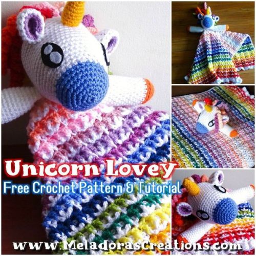 “Unicorn Lovey Crochet PDF Pattern"⁣ ⁣ Find all my PDF crochet patterns on my shops on:⁣ 