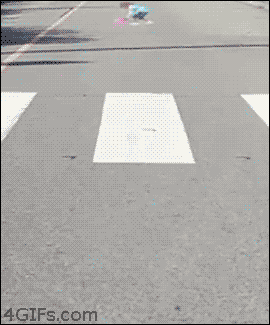 4Gifs:  3D “Speed Bump” Illusion. If A Car Is Traveling At The Speed Limit They