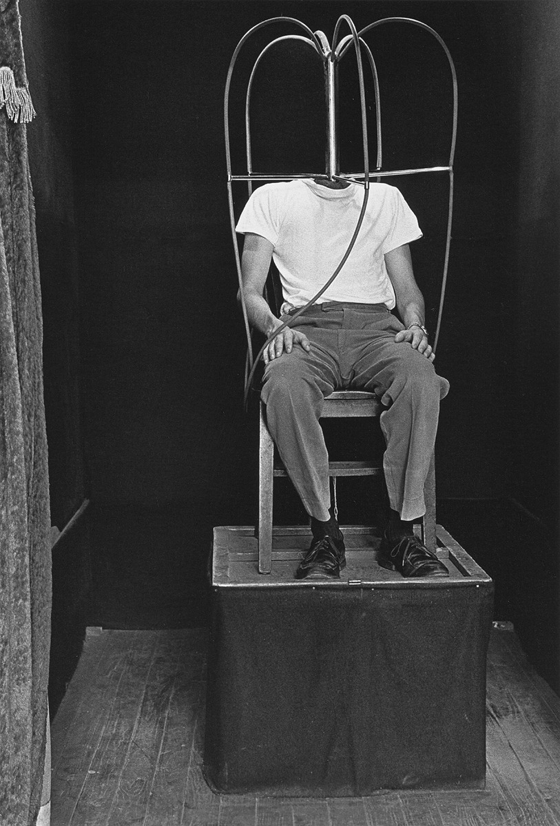 foxesinbreeches:Headless man, N.Y.C. by Diane Arbus, 1962