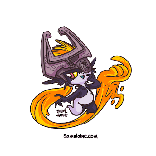 samolo: Colored!  I wanted to make it a little animation. I hope nintendo will bring Midna back
