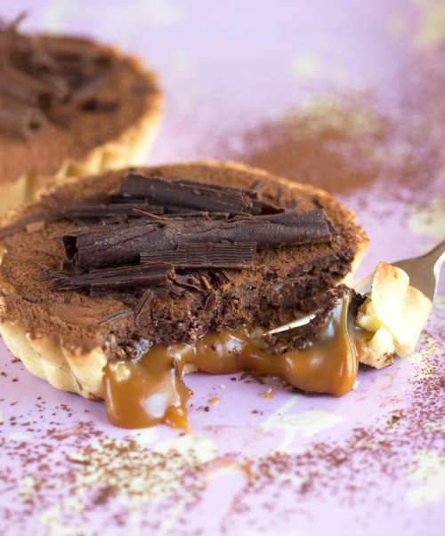 Porn Pics  Salted Caramel & Chocolate Tart (Source: