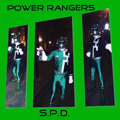 Day 26 of #29DaysofBlackcosplay Power Rangers S.P.D. Green. For some reason out of all the ranger sh