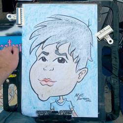 Doing caricatures at Dairy Delight! #art #artstix #drawing #caricatures