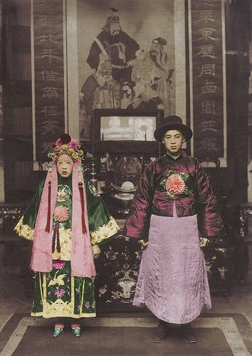 Chinese Couple - 19th Centuryjust take look at her feet….