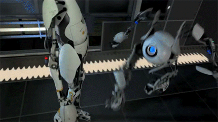 portalgifs:  Happy Valentines Day, be sure to wish your Testing Partner a good day