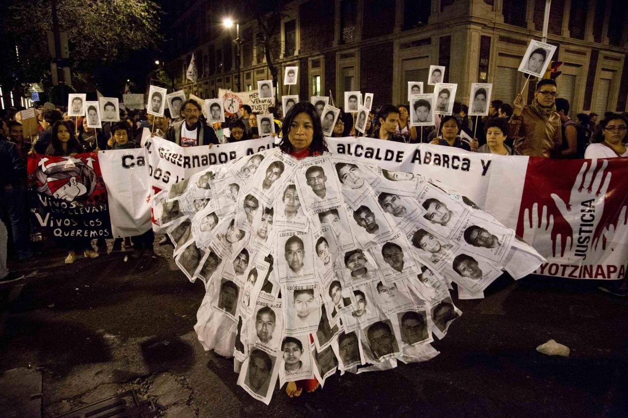journolist:  #Missing43 The Mexico Missing Student Protests Thousands protest in