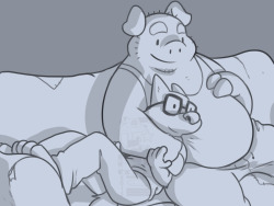 thepigpenblog:  A quick doodle for tonight