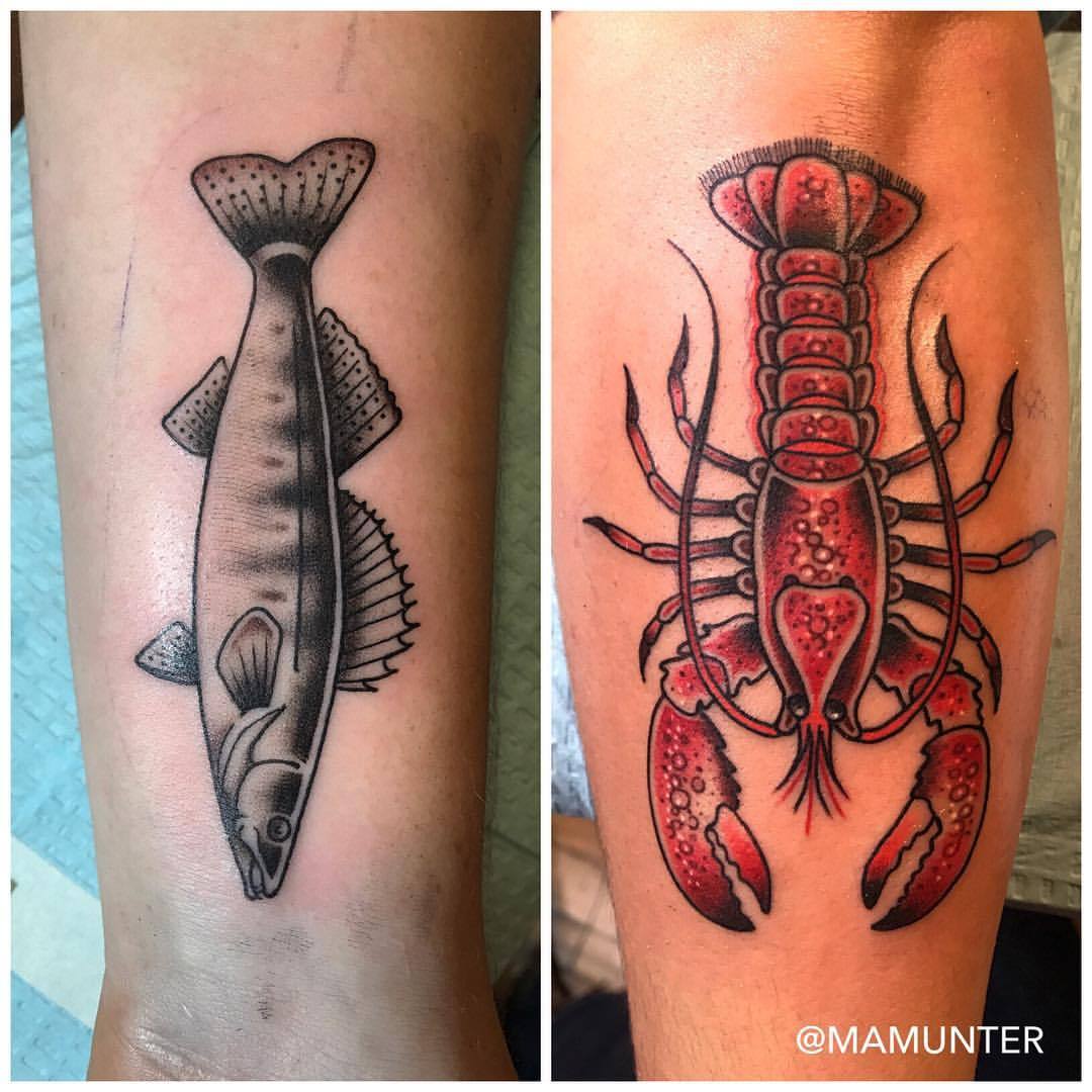 Tattoo uploaded by Stacie Mayer  Blue lobster tattoo by Mattia Mangias  neotraditional lobster bluelobster MattiaMangias  Tattoodo