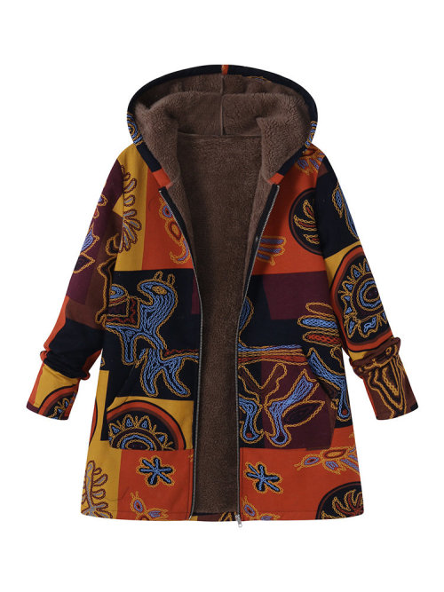 permanentfilemugglethings: Printed Hooded Pockets Jackets for Women  Check out HERE  