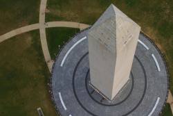 americasgreatoutdoors:  Happy Presidents Day! Today, we celebrate our first president’s birthday – George Washington. This unique shot of the Washington Monument in DC gives you a view you don’t see every day. Photo by Diana Bowen, National Park