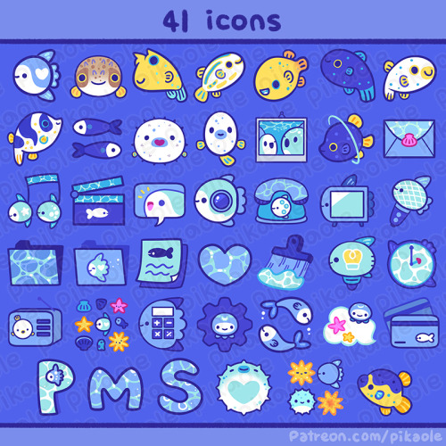 Sunfish  icon/wallpaper pack  for patreonGalaxy themes / LINE themes