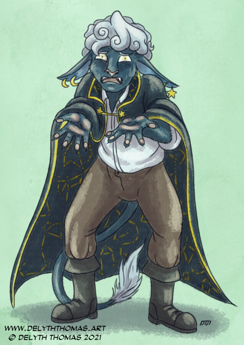 Sketch Reward - OrionDemonTea requested their DnD oc Orion, the Firbolg Star Druid. The poor sweet n