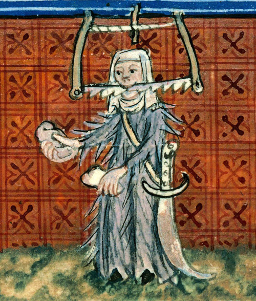 discardingimages:sawtoothed(allegory of wrath)Guillaume de Digulleville, Pèlerinage de vie humaine, 