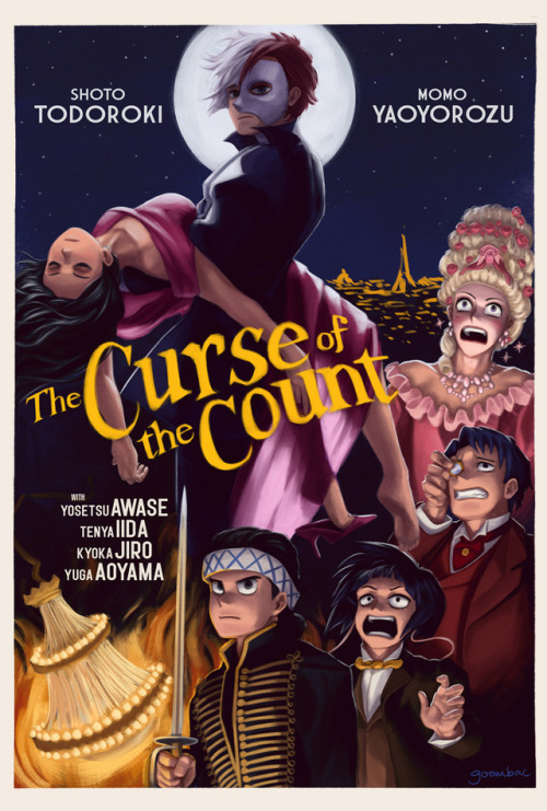 goombac:Made some vintage My Hero Academia horror movie posters for Halloween!