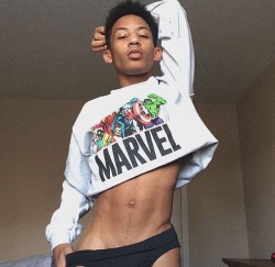dreswaveii:  Marvel💗   Instagram: dresheron 😛 Snapchat: Dre.swaveii 🤸🏽‍♂️ Tumblr: Dreswaveii 🤤  You gonna do dick too? Or just ass either way I&rsquo;m gone b good😜