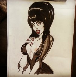 silver-bee:  Picture of Elvira I drew the