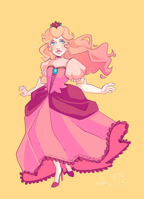 oamlete:self care is drawing peach every once in a while #Mario#hella art