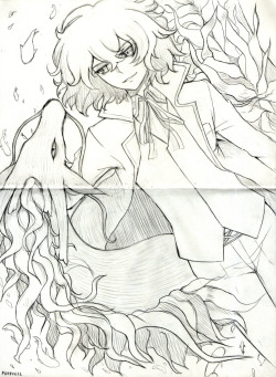 soumeki:  Another Freecell from me ;u; Sketch version and CG-ed. I couldn’t wait for season 3 so I drew something &gt;u&lt;