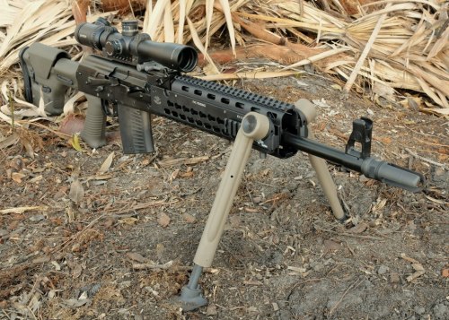 gunrunnerhell:  VEPR 54R A heavily modified Vepr chambered in 7.62x54R, this particular one is supposedly the personal owner of RS Products, who makes side-rail optic mounts for the AK platform. Really curious how it performs accuracy wise, especially
