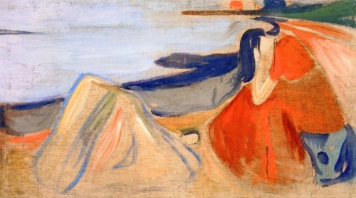 Melancholy (The Reinhardt Frieze)  -  Edvard Munch  1906-07tempera on canvas