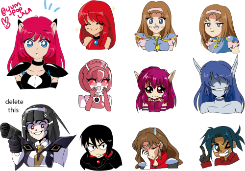 Bunch of emotes/stickers that were commissioned for us in The Esper Mansion discord. Join ussss!