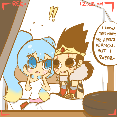 zulidoodles:  [[Based on: link WARNING: Prank pulled by professional douchebag Draven! Do not attempt on real significant other!]] 