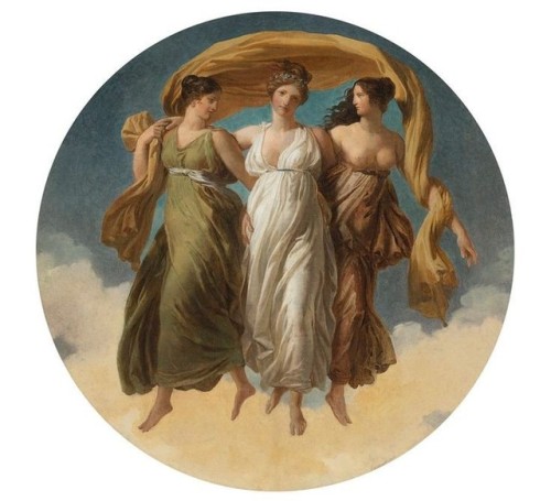 &lsquo;The Three Graces&rsquo;. Alexandra Evariste Fragonard. 1780-1850.