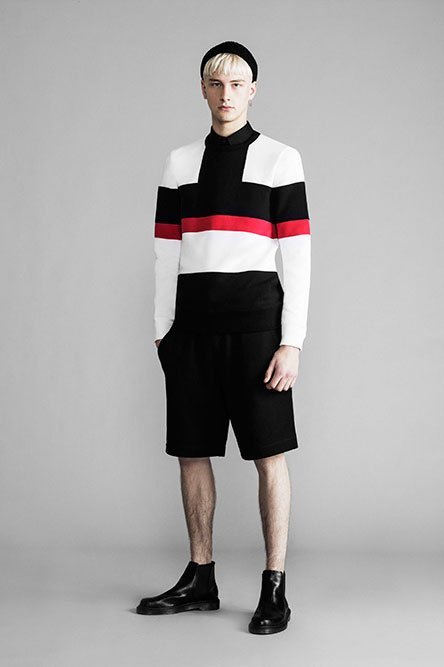 bothsidesguys: Benjamin Jarvis in BLACKBARRETT by Neil Barrett  FW14 Lookbook.  blackbarrett.com