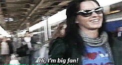 perrygaga:  Katy Perry and Lady Gaga meeting for the first time. 