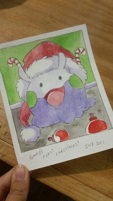 strawbanna:Goomy’s first Christmas!