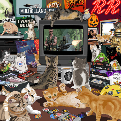 jimllpaintit - ‘Kittens. Just a big group of kittens goofing...