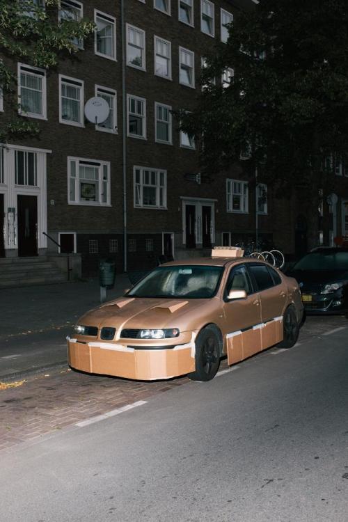 yasboogie:  Pimping Strangers’ Rides (at Night) with Cardboard  Photographer Max Siedentopf has no idea who the cars in his photos belong to. What he did know the second he saw them, is that they were in dire need of an upgrade. Armed with a few pieces