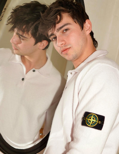 vogueman:Ron Levi for Mientus. Ron wears shirt Stone Island