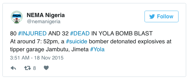 micdotcom:  Nigerian suicide bombing leaves at least 32 dead A deadly suicide bombing