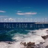 A few years ago, I wrote in my journal, “Your job is to listen to the quiet pull from within. That’s it. Listen to it, trust it, move on it, and all will work itself out.”
This felt a bit nerve-wracking at first (and still does sometimes),...