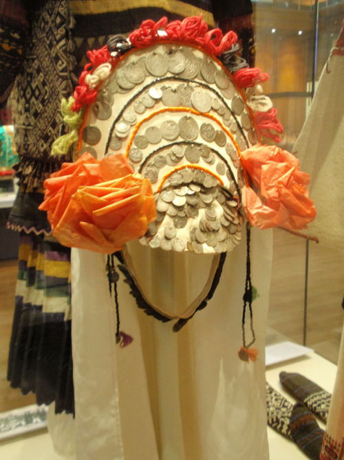 Bridal headdress with ottoman coins from Pleven,Bulgaria from the early 1900s