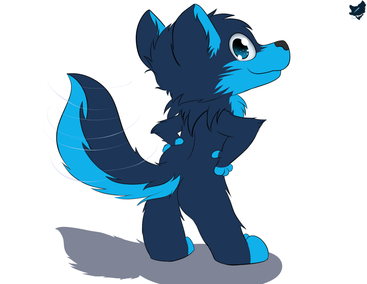 cloufysfw:*Sassy tail sways* 💙 Dorbs~
