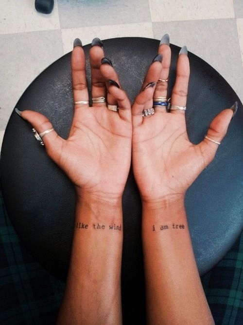 Wrist Tattoo Quotes QuotesGram