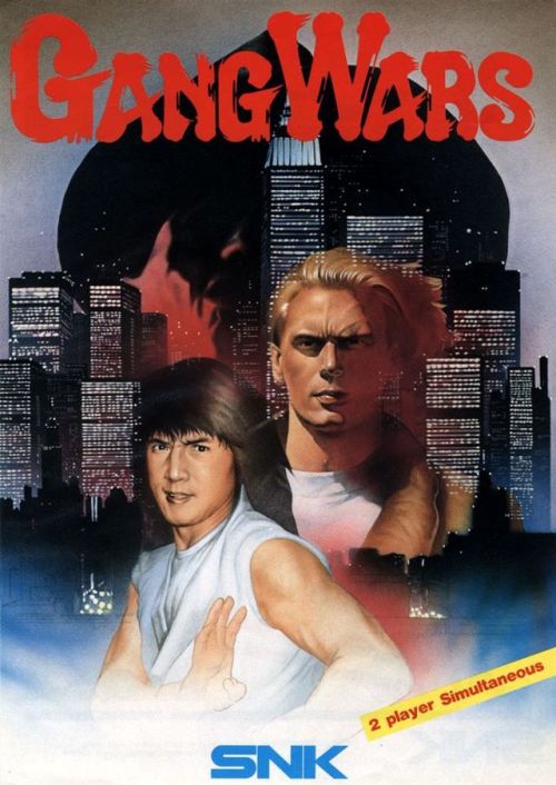 Gang Wars (1989). The two characters are named Mike and Jackie. Guess which one is Jackie. 