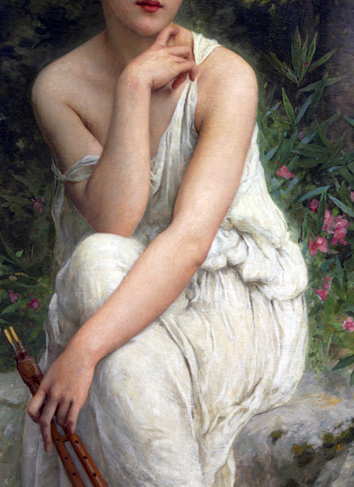 c0ssette:The Flute Player,detail,Charles-Amable Lenoir (1860–1926)