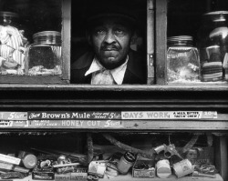 route22ny:  A store in Harlem, circa 1947.  Photo by Morris Engel.  As a longtime member of the Photo League, Engel’s mentor was the leader of the Harlem Document, Aaron Siskind. 
