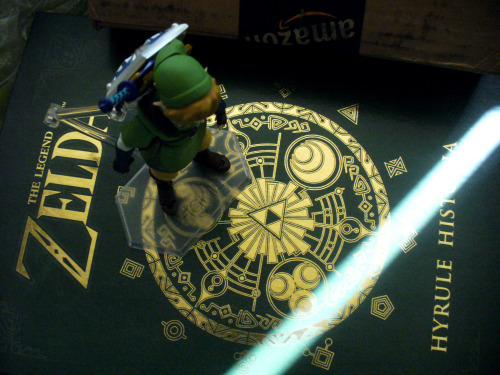 89ravenclaw: Link helps me open the freshly-arrived Hyrule Historia