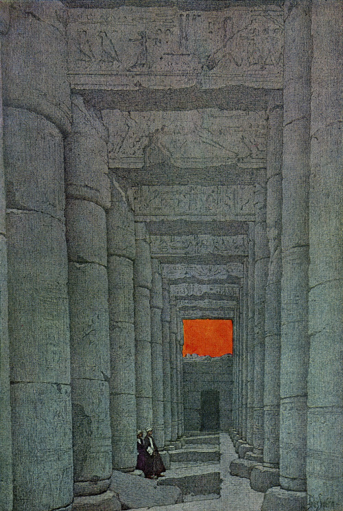 transistoradio:  Jules Guérin, illustrations for Robert Hichens, Egypt and Its Monuments (NY: The Century Co., 1908). Via nevver; see also, The Golden Age. 