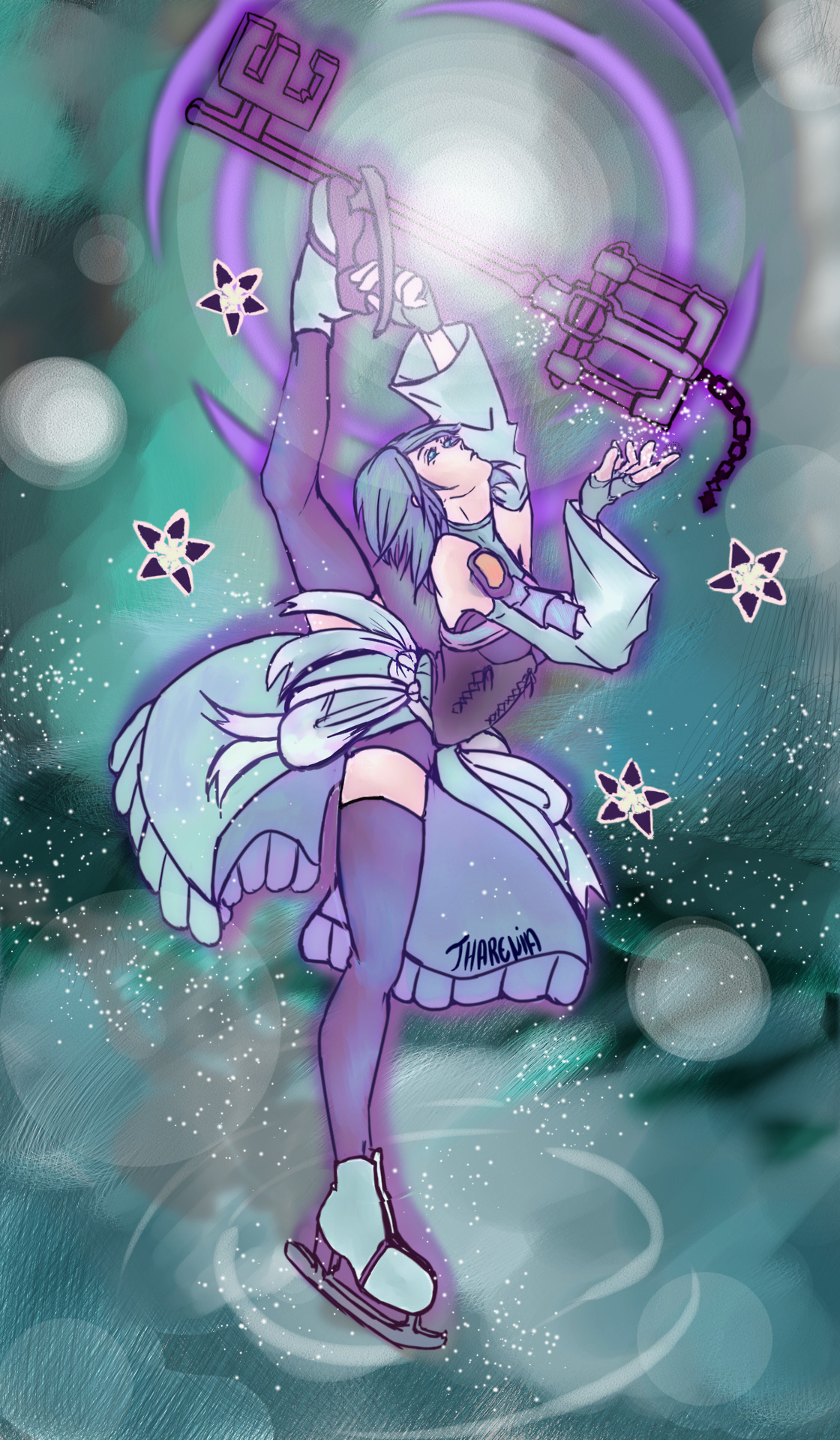tharenia: I really love the idea of Aqua being an iceskater and Riku being a ballet