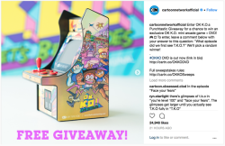 ok-ko:  HEY! In honor of OUR FIRST EVER DVD IN STORES NOW, Cartoon Network is doing a giveaway contest OVER ON INSTAGRAM! Win an exclusive OK K.O.! Mini arcade machine! Many will enter, few will win. (full legal rules here)